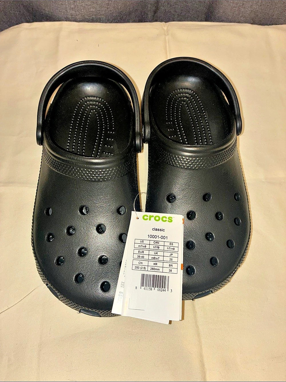 Crocs Classic Clog Black US 8